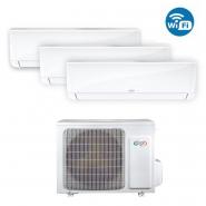 Sistem Aer Conditionat Argo Ecolight pentru 3 Incaperi, Capacitate Generala 6.1 kW, Multisplit, 2 x 9000 + 1 x 12000 BTU, WIFI, Functia iFEEL, Clasa A++/A+, Silentios, Functie Easy Clean, Auto Diagnoza