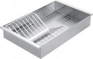 Strecuratoare din inox cu suport pentru farfurii BARAZZA 1VSLB 25x48.5 cm