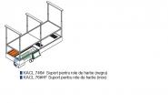 Suport pentru role de hartie (inox), pentru hota FALMEC Spazio.Circle Tech (KACL.746#)