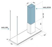 Suporti de prindere FALMEC Lumen H=1200 mm