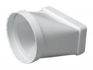 Trecere din PVC de la rectangular la circular Falmec 70x150 mm/ D=125 mm