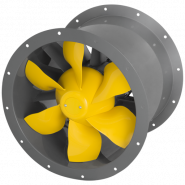 Ventilator axial de tubulatura Ruck AL 1000 D6 F4 02, 400 grd/2h, Motor eficient IE3, Aerodinamică reglată şi optimizată CFD, Desfumare F400, 60 °C funcționare continuă, dublă utilizare