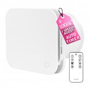 Ventilator de baie multifuncțional Turbionaire Trend Plus 100 WM, Telecomanda, Consum max. 5.7W, 7 viteze + Boost, Motor DC Brushless, Clapeta anti retur, Timer reglabil, Debit aer 85mc/h, Silentios, Diametru 100mm, Garantie 60 luni