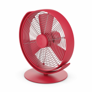 Ventilator de birou STADLER FORM TIM, CHILLI RED, 10 W, Silentios, Inclinare reglabila, Rotativ, Alimentare cablu USB