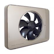 Ventilator FRESH Intellivent 2.0 champagne cu elice neagra, Garantie 5 ani, Timer reglabil, Auto-control al umiditatii, Consum 5 W, 134 mc/h, Maxim 21 dB(A), Fabricatie Suedia