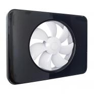 Ventilator FRESH Intellivent 2.0 negru cu elice alba, Garantie 5 ani, Timer reglabil, Auto-control al umiditatii, Functionare silentioasa Consum 5 W, 134 mc/h, Maxim 21 dB(A), Fabricatie Suedia